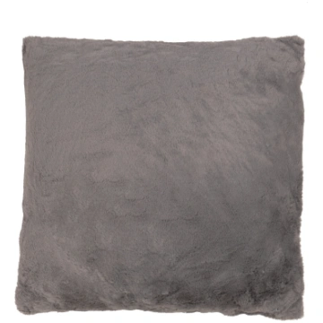 Domoletti FUR PILLOW 45X45 ZIPPER 320G D.GREY 1496