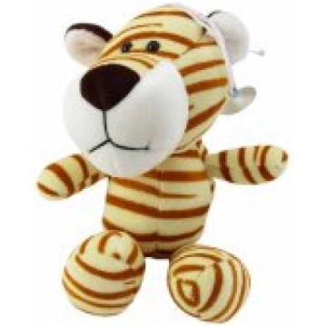 LEAN Toys Plush Toy Tiger with Suction Cup Cream 2