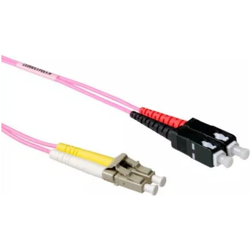 Optiskā šķiedru patch kabelis Duplex LC SC 3m ACT 
