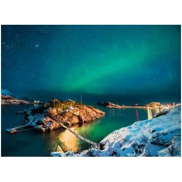 Puzzle Scandinavian Places: Aurora Borealis in Nor