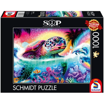 Puzle Schmidt Sheena Pike Neon Turtle, 49.3 cm x 6