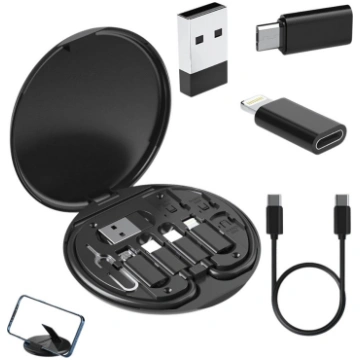 Adapteru komplekts 5-in-1 USB-C Micro USB Lightnin