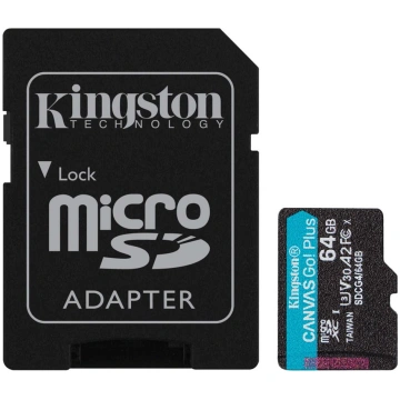 Kingston Canvas Go! Plus - flash memory card - 64