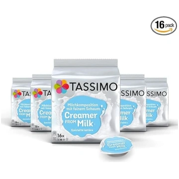 Tassimo piena kapsulas, 5 x 16 gab., 80 piena kaps