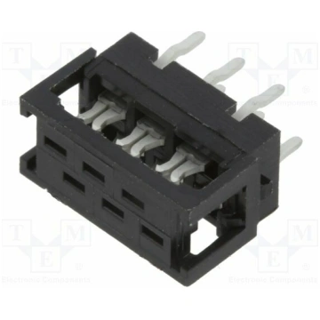 Connector: Micro-MaTch; adapter; PIN: 6; IDC,THT; 