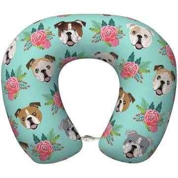 YHBLYKXP Dog Print kakla spilvens Memory Foam Trav