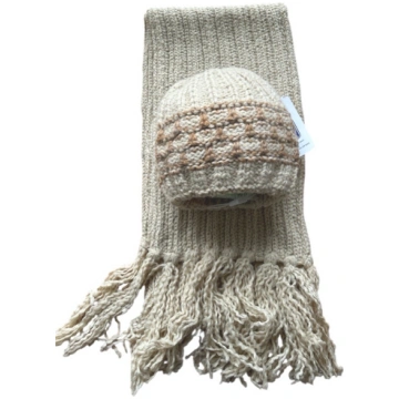 Pro-Han Vilnas cepure ar šalli CZ-2720 beige (55-6