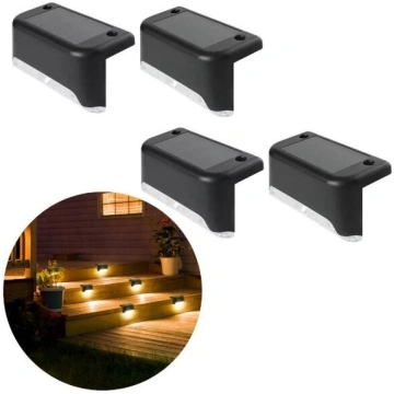 LED āra gaismas ar saules elementiem, 4 gab., Kāpn