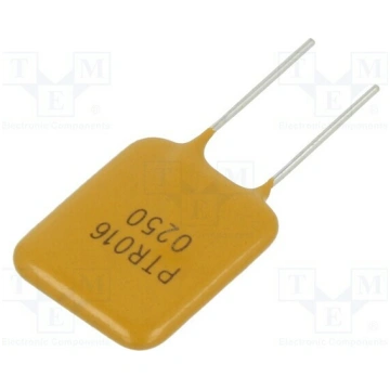 Fuse: PTC polymer; 2.5A; Imax: 40A; THT; PTR016V; 