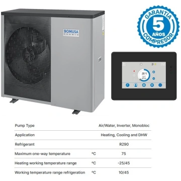 Gaiss ūdens siltumsūknis +75C, 6kW Domusa Dual Cli