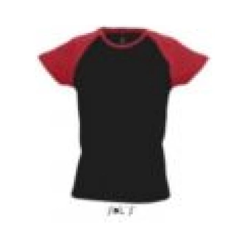 T-krekls MILKY no Sol's - BLACK/RED, M