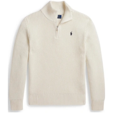 Ralph Lauren Kids - Cotton Quarter-Zip Sweater - i