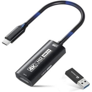 Guermok 4K USB 3.0 video uztveršanas karte ar PD 1