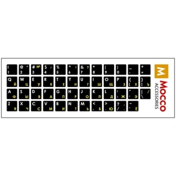 Mocco Keyboard Sticks ENG / RU With Laminated Wate