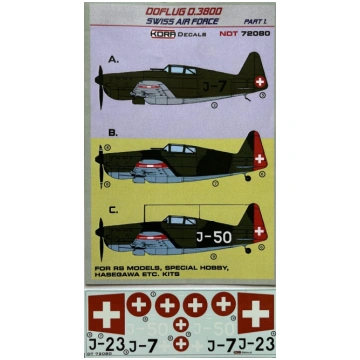Doflug D.3800 Swiss Air Force Part 1. (For RS Mode