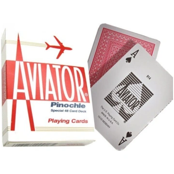 Aviator Pinochle standarta pokera kārtis (sarkanas