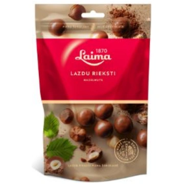 Lazdu rieksti piena šokolādē Laima 140g