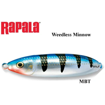 Vizulis šūpojošais Rapala Weedless Minnow MBT 32 g