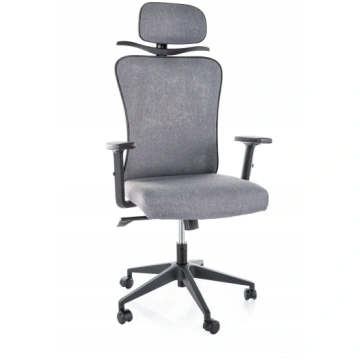 Darba krēsls Q-080M, 50 x 67 x 115 - 125 cm, pelēk