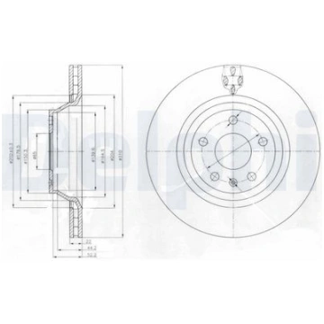 DELPHI BG4090 Bremžu diski