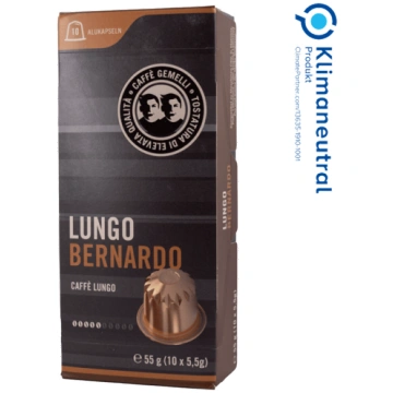 Kafijas kapsulas Gemelli, Lungo Bernardo. 55 g