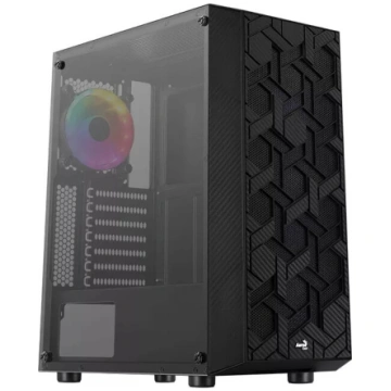 Datora korpuss Midi Tower AEROCOOL Hive-G-BK-v3 — 