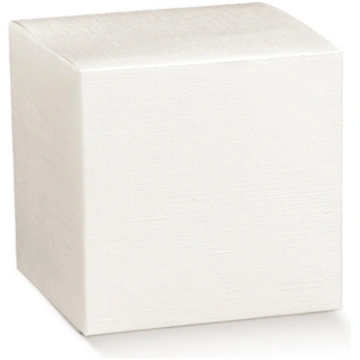 White cardboard cube box Casolaro Hotellerie SpA