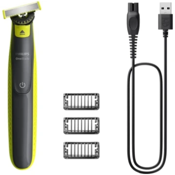 PHILIPS OneBlade 360 skuveklis sejai, zaļš un pelē