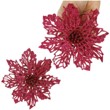 Springos Ziemassvētku rotājums poinsettia 13,5 cm 