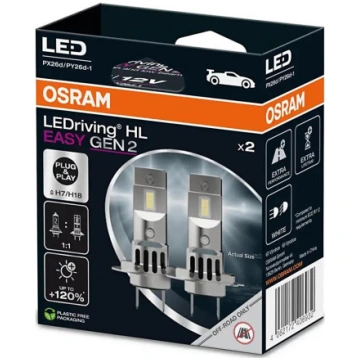 Komplekts 2x LED Auto Spuldzes EASY GEN H7 PX26d/1