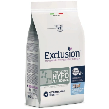 Exclusion monoprotein veterinary diet formula hydr