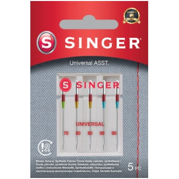 Singer Universal Needle ASST 5PK for Woven Fabrics