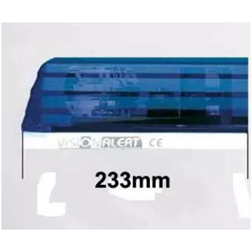 Zibšņlukturņa stikls zils 233 mm, gala elements EC