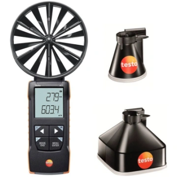 Testo 417 anemometrs ar piltuvju komplektu 0563 14