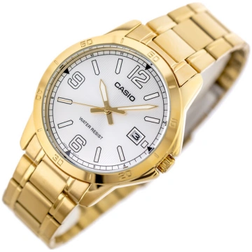 CASIO Vīriešu Pulkstenis MTP-V004G-7B2, Zelta Krās