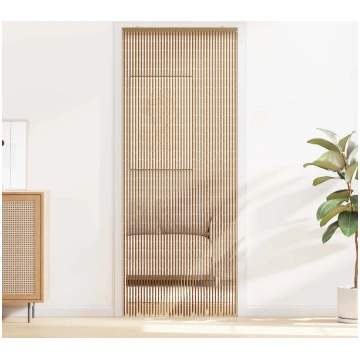Kaitēkļu durvju aizkars krāsains 90 x 200 cm bambu