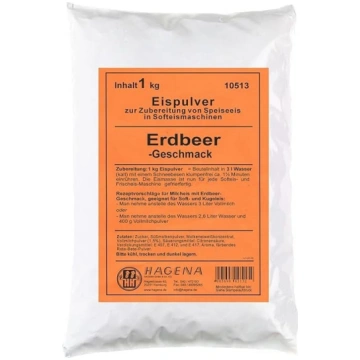 Mīksto saldējumu pulveris ar zemeņu garšu, 1 kg (I