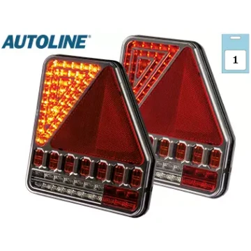 Piekabes LED aizmugures lukturis, labais 12-24V, 1