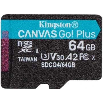 Microsd atmiņas karte 64gb canvas go! plus 200mb/s