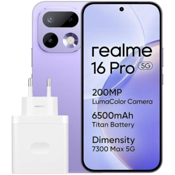 realme 16 Pro 5G viedtālrunis, 8+256 GB, 200 MP Lu