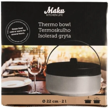 Termoss pārtikai Maku, 2 l, sudraba krās