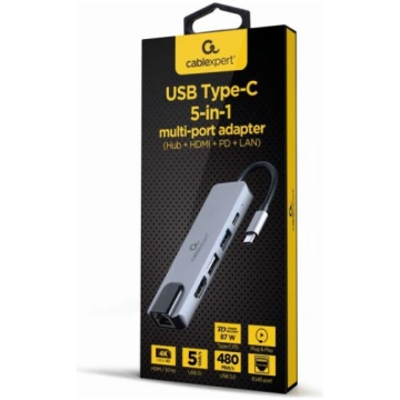 I/O ADAPTER USB-C TO HDMI/USB3/5IN1 A-CM-COMBO5-04