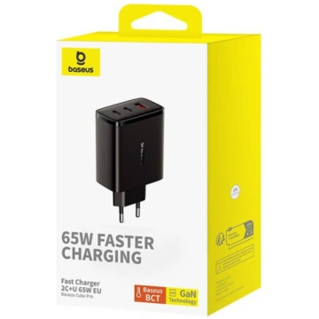Baseus Cube Pro 65W GaN charger 2x USB-C USB-A - b