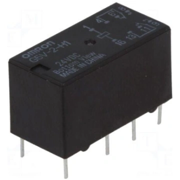 Relay: electromagnetic | DPDT | Ucoil: 24VDC | 0.5