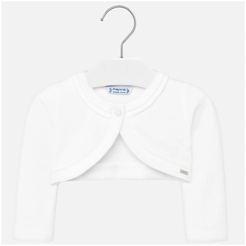 MAYORAL Balts kokvilnas bolero
