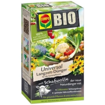 BIO Ilgtermiņa dārza mēslojums ar aitu vilnu Compo