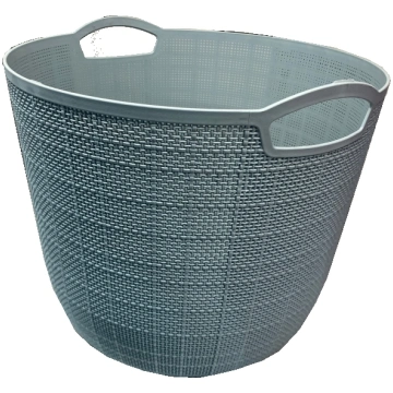 Groziņš plastmasas apaļš 33x26cm zils BESK