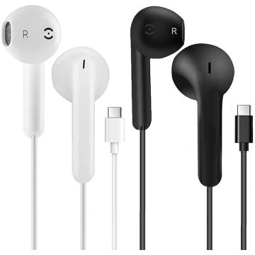 2 iepakojumi USB C vadu austiņas ar vadu Apple iPh