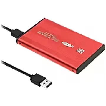 Qoltec Ext. HDD Case HDD/SSD Red (51860)