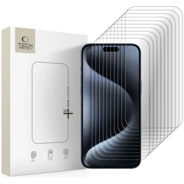 SZKŁO HARTOWANE TECH-PROTECT BUNDLE 10-PACK IPHONE